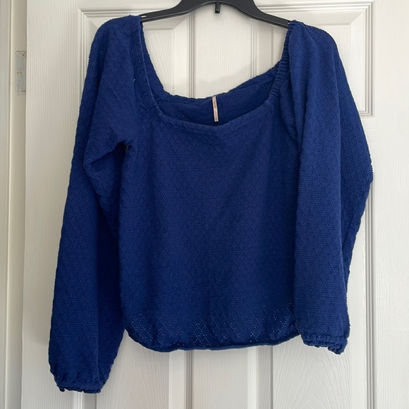 Free People Sweaters - LAST CALL Free People Blue Sweater Size Small